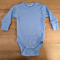 Body evolutivo azzurro a manica lunga