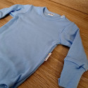 Body evolutivo azzurro a manica lunga