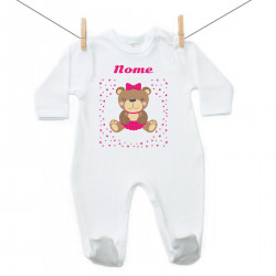 Pigiama con orsacchiotto per bimba