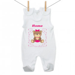 Tutina con orsacchiotto per bimba