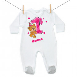 Pigiama Ho 1 anno con orsacchiotto per bimba