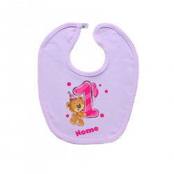 Bavaglino Ho 1 anno con orsacchiotto per bimba