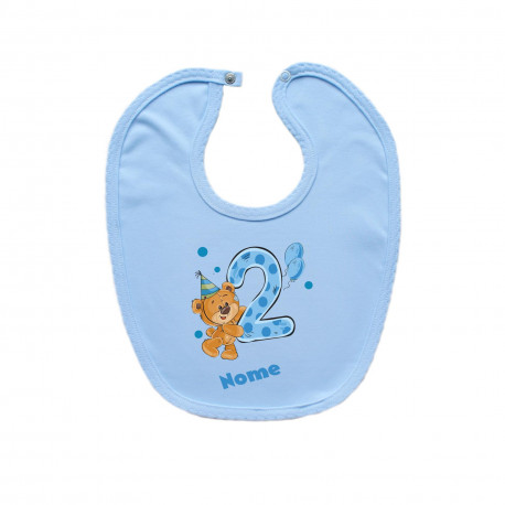 Bavaglino Ho 2 anni con orsacchiotto per bimbo