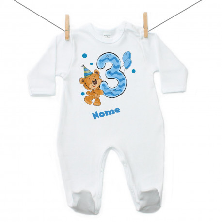 Pigiama Ho 3 anni con orsacchiotto per bimbo