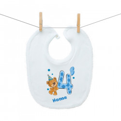 Bavaglino Ho 4 anni con orsacchiotto per bimbo
