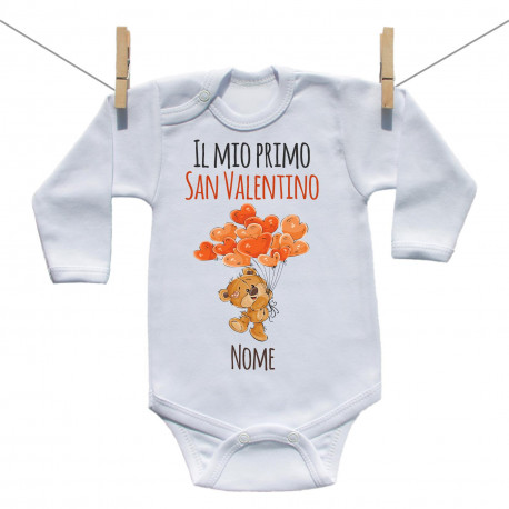 Body a maniche lunghe Il mio primo San Valentino