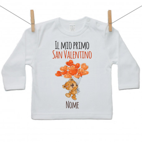 Maglietta a maniche lunghe Il mio primo San Valentino