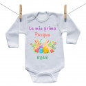 Body a maniche lunghe La mia prima Pasqua