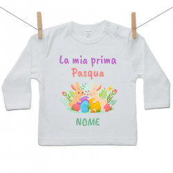 Maglietta a maniche lunghe La mia prima Pasqua