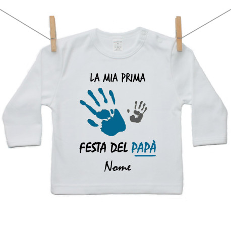 Maglietta a maniche lunghe La mia prima Festa del Papà Maglietta a maniche lunghe La mia prima Festa del Papà