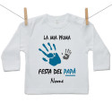 Maglietta a maniche lunghe La mia prima Festa del Papà