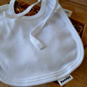 Bavaglino in cotone da annodare, bianco