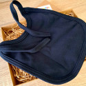 Bavaglino in cotone da annodare, blu scuro