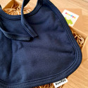 Bavaglino in cotone da annodare, blu scuro