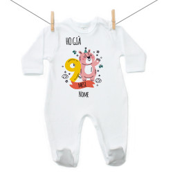 Pigiama Ho già 9 mesi con un animaletto